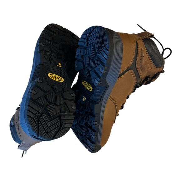 KEEN Chicago Size 7 EE Tobacco Brown Safety Toe Men's Work Boots New in Box - Picture 4 of 7